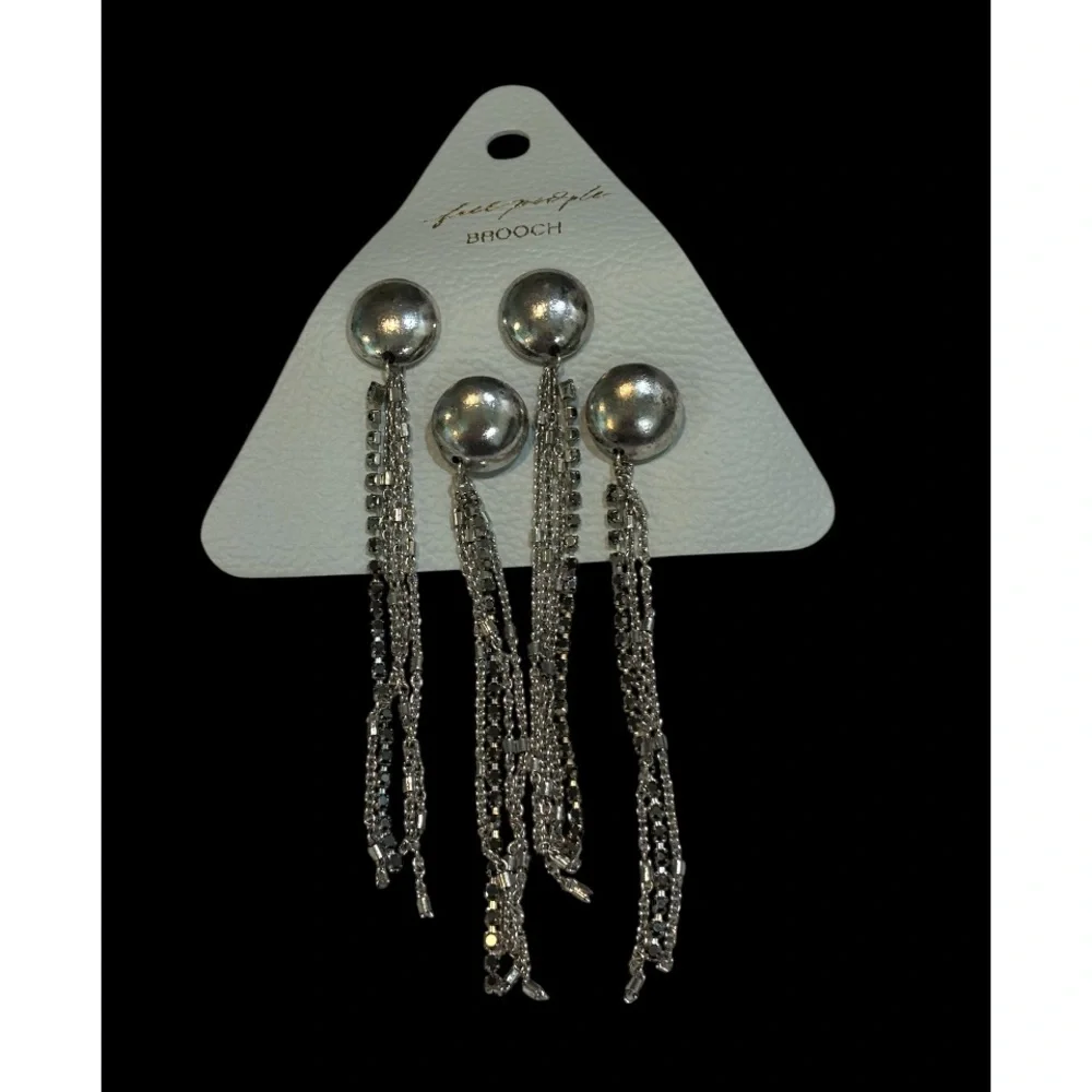 Free People Brandy Fringe Brooch Pins NWT